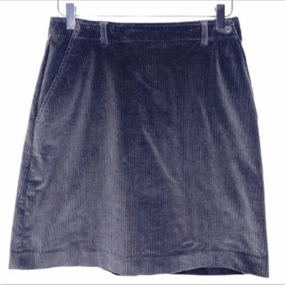 LIZ CLAIBORNE LIZ SPORT vintage corduroy skirt 8 gray